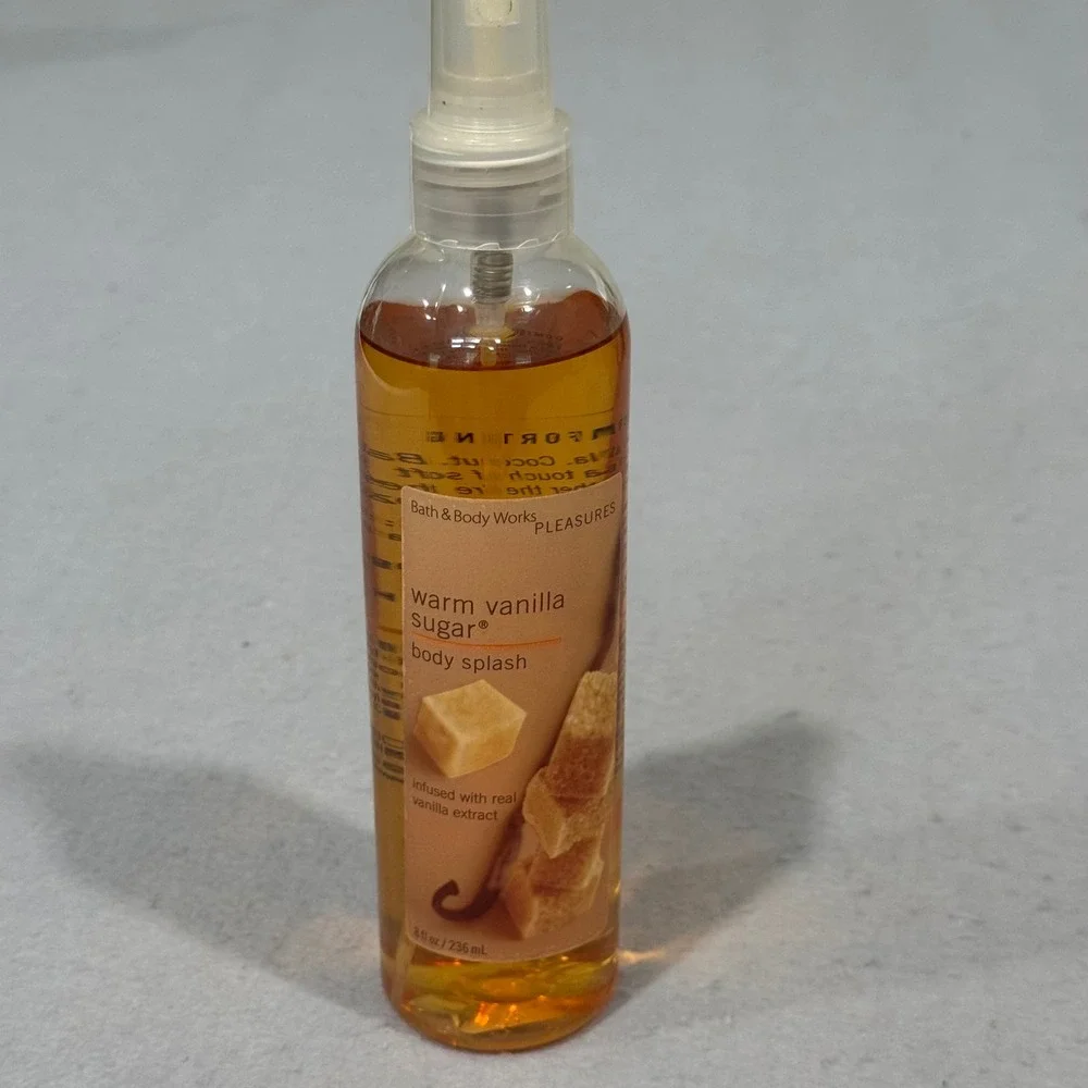 Bath & Body Works Body Splash Women Warm Vanilla Sugar Pleasures 8oz Vintage